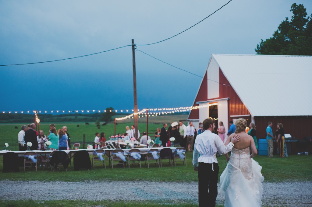 Check out how dark and blue the sky was as the storm blew in...