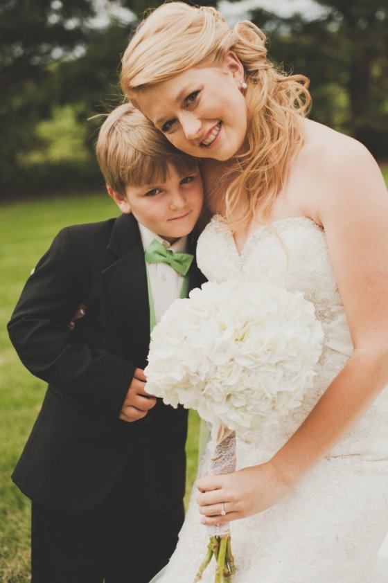 Bride and Ring Bearer. 